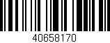 Código de barras (EAN, GTIN, SKU, ISBN): '40658170'