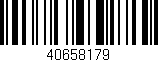 Código de barras (EAN, GTIN, SKU, ISBN): '40658179'