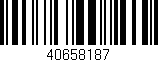Código de barras (EAN, GTIN, SKU, ISBN): '40658187'