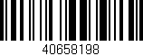 Código de barras (EAN, GTIN, SKU, ISBN): '40658198'