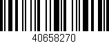 Código de barras (EAN, GTIN, SKU, ISBN): '40658270'
