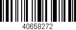 Código de barras (EAN, GTIN, SKU, ISBN): '40658272'