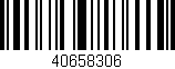 Código de barras (EAN, GTIN, SKU, ISBN): '40658306'