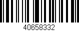 Código de barras (EAN, GTIN, SKU, ISBN): '40658332'