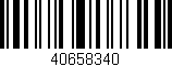 Código de barras (EAN, GTIN, SKU, ISBN): '40658340'