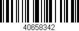 Código de barras (EAN, GTIN, SKU, ISBN): '40658342'