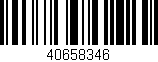 Código de barras (EAN, GTIN, SKU, ISBN): '40658346'