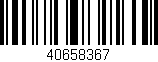 Código de barras (EAN, GTIN, SKU, ISBN): '40658367'