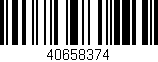 Código de barras (EAN, GTIN, SKU, ISBN): '40658374'