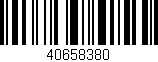 Código de barras (EAN, GTIN, SKU, ISBN): '40658380'