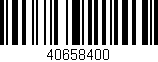 Código de barras (EAN, GTIN, SKU, ISBN): '40658400'