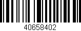 Código de barras (EAN, GTIN, SKU, ISBN): '40658402'