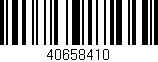 Código de barras (EAN, GTIN, SKU, ISBN): '40658410'