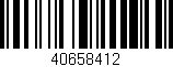 Código de barras (EAN, GTIN, SKU, ISBN): '40658412'