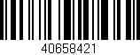Código de barras (EAN, GTIN, SKU, ISBN): '40658421'