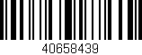 Código de barras (EAN, GTIN, SKU, ISBN): '40658439'