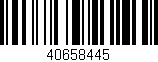 Código de barras (EAN, GTIN, SKU, ISBN): '40658445'