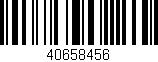 Código de barras (EAN, GTIN, SKU, ISBN): '40658456'