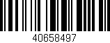 Código de barras (EAN, GTIN, SKU, ISBN): '40658497'