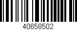 Código de barras (EAN, GTIN, SKU, ISBN): '40658502'