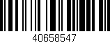 Código de barras (EAN, GTIN, SKU, ISBN): '40658547'