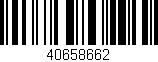 Código de barras (EAN, GTIN, SKU, ISBN): '40658662'