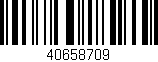 Código de barras (EAN, GTIN, SKU, ISBN): '40658709'