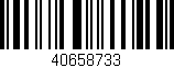 Código de barras (EAN, GTIN, SKU, ISBN): '40658733'