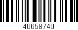 Código de barras (EAN, GTIN, SKU, ISBN): '40658740'