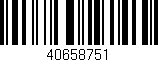 Código de barras (EAN, GTIN, SKU, ISBN): '40658751'