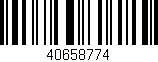 Código de barras (EAN, GTIN, SKU, ISBN): '40658774'