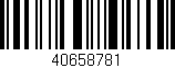 Código de barras (EAN, GTIN, SKU, ISBN): '40658781'