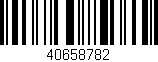 Código de barras (EAN, GTIN, SKU, ISBN): '40658782'
