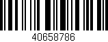 Código de barras (EAN, GTIN, SKU, ISBN): '40658786'