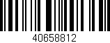 Código de barras (EAN, GTIN, SKU, ISBN): '40658812'