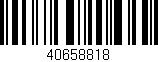 Código de barras (EAN, GTIN, SKU, ISBN): '40658818'