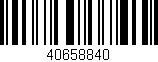 Código de barras (EAN, GTIN, SKU, ISBN): '40658840'