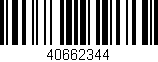 Código de barras (EAN, GTIN, SKU, ISBN): '40662344'