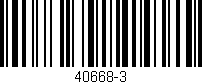 Código de barras (EAN, GTIN, SKU, ISBN): '40668-3'