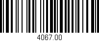 Código de barras (EAN, GTIN, SKU, ISBN): '4067.00'