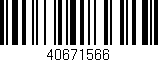 Código de barras (EAN, GTIN, SKU, ISBN): '40671566'