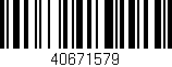 Código de barras (EAN, GTIN, SKU, ISBN): '40671579'