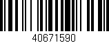 Código de barras (EAN, GTIN, SKU, ISBN): '40671590'