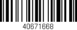 Código de barras (EAN, GTIN, SKU, ISBN): '40671668'