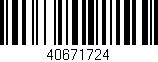 Código de barras (EAN, GTIN, SKU, ISBN): '40671724'