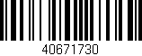 Código de barras (EAN, GTIN, SKU, ISBN): '40671730'