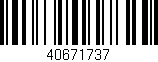 Código de barras (EAN, GTIN, SKU, ISBN): '40671737'