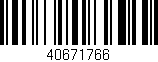 Código de barras (EAN, GTIN, SKU, ISBN): '40671766'