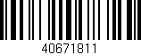 Código de barras (EAN, GTIN, SKU, ISBN): '40671811'