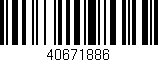 Código de barras (EAN, GTIN, SKU, ISBN): '40671886'